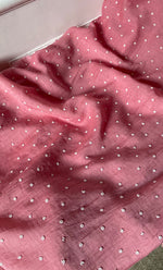 Load image into Gallery viewer, Women's Lakhnavi Handcrafted Mul Chanderi Unstitched Chikankari Full Suit Material - HONC0311943