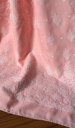 Load image into Gallery viewer, Fairoz Women's Lakhnavi Handcrafted Cotton Chikankari Saree - HONC0232520