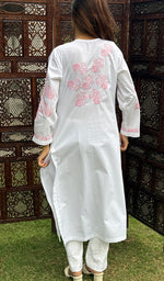 将图像加载到图库查看器中, Women's Lucknowi Handcrafted Cotton Chikankari Kurti - HONC0274388