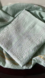 将图像加载到图库查看器中, Women's Lakhnavi Handcrafted Mul Chanderi Kurta And Dupatta Set - HONC0288993
