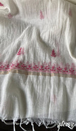 将图像加载到图库查看器中, Women's Lakhnavi Handcrafted Mul Chanderi Kurta And Dupatta Set - HONC0263969