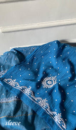 将图像加载到图库查看器中, Women's Lakhnavi Handcrafted Mul Chanderi Unstitched Kurta And Dupatta Set- HONC0358256