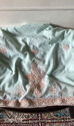 Load image into Gallery viewer, Women's Lakhnavi Handcrafted Cotton Unstitched Chikankari Suit Material - HONC0358173