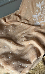 将图像加载到图库查看器中, Women's Lakhnavi Handcrafted Mul Chanderi Unstitched Kurta And Dupatta Set- HONC0309595
