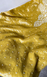 Load image into Gallery viewer, Women's Lakhnavi Handcrafted Tissue Chanderi Semi-Stitched Anarkali And Dupatta Set - HONC0323641