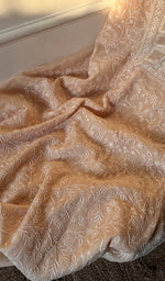 将图像加载到图库查看器中, Women's Lakhnavi Handcrafted Mul Chanderi Unstitched Kurta And Dupatta Set - HONC0212278