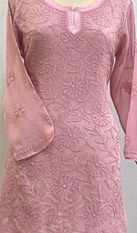 将图像加载到图库查看器中, Women's Lucknowi Handcrafted Viscose Georgette Chikankari Top - HONC0179777