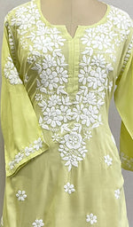 Load image into Gallery viewer, Women's Lakhnavi Handcrafted Modal Cotton Chikankari Top - HONC0167492