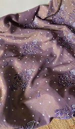 Load image into Gallery viewer, Women's Lakhnavi Handcrafted Tissue Chanderi Unstitched Kurta And Dupatta Set - HONC0270487