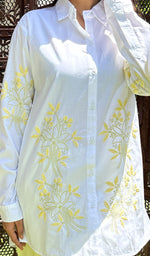 Load image into Gallery viewer, Women's Lakhnavi Handcrafted Cotton Chikankari Top - HONC0282059