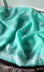 Load image into Gallery viewer, Women's Lucknowi Handcrafted Faux-Georgette Chikankari Suit Material - HONC0263069