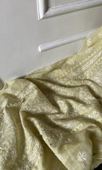 Load image into Gallery viewer, Women's Lakhnavi Handcrafted Mul Chanderi Semi - stitched Kurta And Dupatta Set- HONC0305144