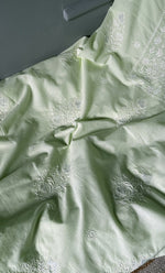 Load image into Gallery viewer, Alveena Women's Lakhnavi Handcrafted Cotton Unstitched Chikankari Kurta And Kurta Dupatta Set - HONC0101900