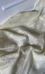 Load image into Gallery viewer, Women's Lakhnavi Handcrafted Mul Chanderi Semi -stitched Chikankari Full Suit Material - HONC0296119