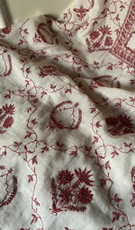 Load image into Gallery viewer, Women's Lakhnavi Handcrafted Mul Chanderi Unstitched Kurta And Dupatta Set - HONC0260937
