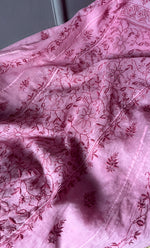 将图像加载到图库查看器中, Women's Lakhnavi Handcrafted Mul Chanderi Semi - Stitched Kurta And Dupatta Set - HONC0304464