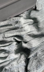 Load image into Gallery viewer, Women's Lakhnavi Handcrafted Mul Chanderi Semi-stitched Kurta And Dupatta Set- HONC0204460