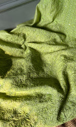 Load image into Gallery viewer, Women's Lakhnavi Handcrafted Munga Silk Chikankari Kurta And Dupatta Set- HONC0278846