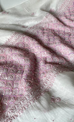 Load image into Gallery viewer, Women's Lakhnavi Handcrafted Mul Chanderi Unstitched Kurta And Dupatta Set- HONC0321260