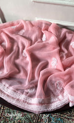 Load image into Gallery viewer, Women's Lucknowi Handcrafted Faux-Georgette Chikankari Suit Material - HONC0318470