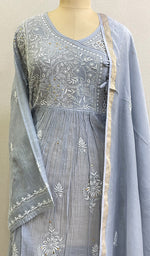 Load image into Gallery viewer, Women's Lakhnavi Handcrafted Mul Chanderi Kurta And Dupatta Set - HONC0175321