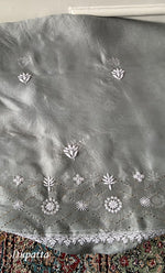 Load image into Gallery viewer, Rubi Women's Lakhnavi Handcrafted Pure Organza Chikankari Unstitched Kurta And Dupatta Set- HONC0326309
