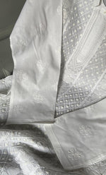 Load image into Gallery viewer, Men's Lucknowi Handcrafted Cotton Chikankari Kurta - HONC0295480