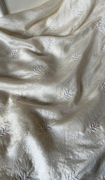 Load image into Gallery viewer, Women's Lakhnavi Handcrafted Tussar Silk Chikankari Kurta And Dupatta Set - HONC0256812