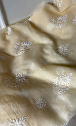 Load image into Gallery viewer, Women's Lakhnavi Handcrafted Kota Cotton Unstitched Kurta And Dupatta Set- HONC0318740