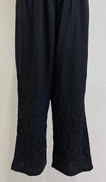Load image into Gallery viewer, Women's Lucknowi Handcrafted Rayon Chikankari Palazzo - HONC0167700