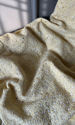 将图像加载到图库查看器中, Women's Lakhnavi Handcrafted Unstitched Cotton Chikankari Suit Material - HONC0264459