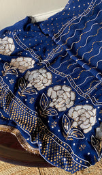 将图像加载到图库查看器中, Women's Lakhnavi Handcrafted Viscose Georgette Chikankari Full Suit Material - HONC0233301