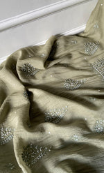 Load image into Gallery viewer, Women's Lakhnavi Handcrafted Mul Chanderi UnStitched Kurta And Dupatta Set - HONC0310811