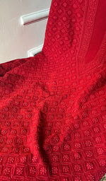 Load image into Gallery viewer, Lucknowi Handcrafted Viscose Georgette Chikankari Unstitched Men's Kurta Fabric - HONC0242209