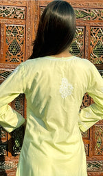 Load image into Gallery viewer, Gulnaaz Women's Lucknowi Handcrafted Cotton Chikankari Kurti-HONC0148338