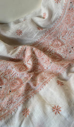 将图像加载到图库查看器中, Women's Lakhnavi Handcrafted Maheshwari Mul Chanderi Unstitched Kurta And Dupatta Set - HONC0271880