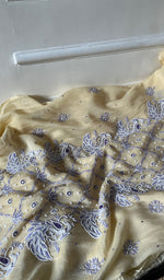 Load image into Gallery viewer, Firdauz Women's Lakhnavi Handcrafted Mul Chanderi Kurta And Dupatta Set - HONC0295594