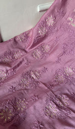 将图像加载到图库查看器中, Women's Lakhnavi Handcrafted Mul Chanderi Unstitched Kurta And Dupatta Set - HONC0277040