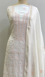 Load image into Gallery viewer, Women's Lakhnavi Handcrafted Mul Chanderi Kurta And Dupatta Set - HONC0170082