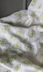 将图像加载到图库查看器中, Women's Lakhnavi Handcrafted Unstitched Cotton Chikankari Suit Material - HONC0301278