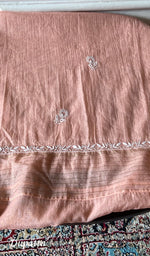 将图像加载到图库查看器中, Women's Lakhnavi Handcrafted Mul Chanderi UnStitched Kurta And Dupatta Set - HONC0374163