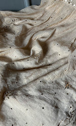 Load image into Gallery viewer, Women's Lakhnavi Handcrafted Tissue Chanderi Unstitched Kurta And Dupatta Set - HONC0313005