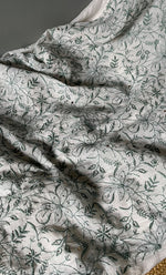 Load image into Gallery viewer, Women's Lakhnavi Handcrafted Mul Chanderi Unstitched Kurta And Dupatta Set- HONC0278929