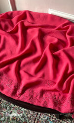 将图像加载到图库查看器中, Women's Lakhnavi Handcrafted Viscose Georgette Chikankari Full Suit Material - HONC0299910