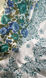 将图像加载到图库查看器中, Women's Lakhnavi Handcrafted Cotton Chikankari Unstitched Kurti Fabric - HONC0284310