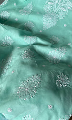 Load image into Gallery viewer, Women's Lakhnavi Handcrafted Unstitched Cotton Chikankari Suit Material - HONC0285011