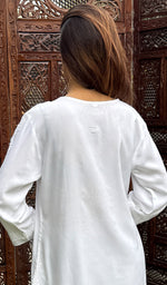 Load image into Gallery viewer, Women's Lakhnavi Handcrafted Modal Cotton Chikankari Top And Pant Set  - HONC0267544