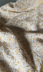 Load image into Gallery viewer, Women's Lakhnavi Handcrafted Mul Chanderi Unstitched Kurta And Dupatta Set - HONC0278943