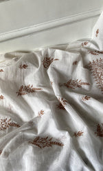 将图像加载到图库查看器中, Women's Lakhnavi Handcrafted Mul Chanderi UnStitched Kurta And Dupatta Set - HONC0314671