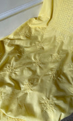 将图像加载到图库查看器中, Women's Lakhnavi Handcrafted Unstitched Cotton Chikankari Suit Material - HONC082476